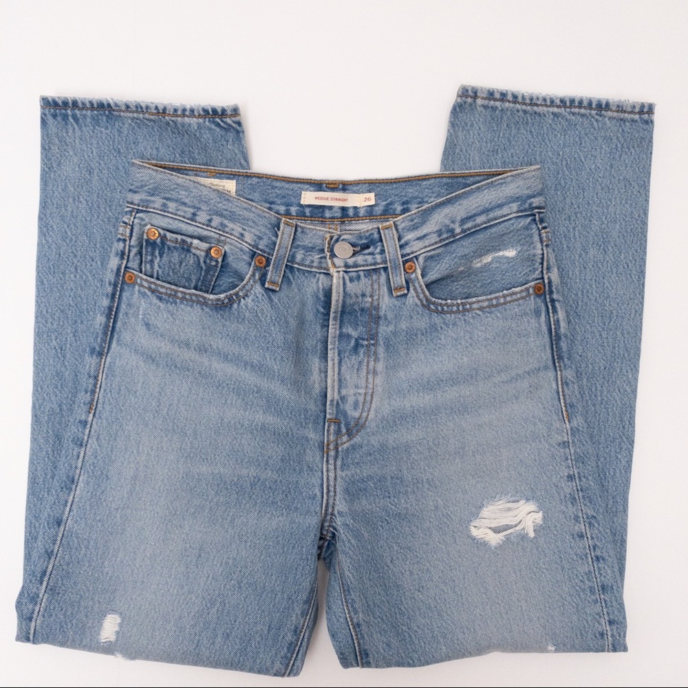 LEVI’S Wedgie Straight Jeans Authentically Yours - Picture 9 of 13